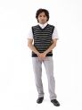 Sanskar- Menswear- Sweater S/L- Black Mix 