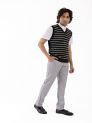 Sanskar- Menswear- Sweater S/L- Black Mix 