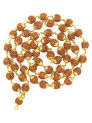 Rudraksha Mala- Metal Making- White And Gold)