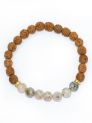 Rudraksha Ratan Energy Bracelet With Vain Agate Stone