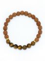 Rudraksha Ratan Energy Bracelet With Tiger Eye Stone