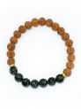 Rudraksha Ratan Energy Bracelet With Kambaba Jasper Stone