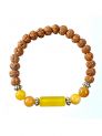 Meen Rashi Bracelet With Rudraksha