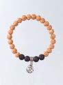 Rudraksha Energy Bracelet Lava With Om Pendant