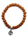 Rudraksha Energy Bracelet With Om Pendant