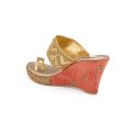 Live Fit Footwear Women Sandal Golden