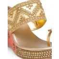 Live Fit Footwear Women Sandal Golden