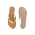 Live Fit Footwear Women Sandal Green Gold