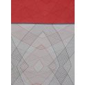 Aastha Home Bedsheet Red/Grey