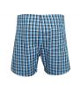 Live Fit Innerwear Boxer Short White/Navy Print & Blue/Black Check