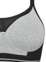 Live Fit Innerwear Bra Black / Light Grey