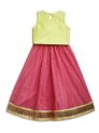 Aastha Kidswear Lehenga Choli Yellow Pink