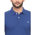 Sanskar Menswear Fashion Polo True Blue