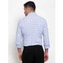 Sanskar Menswear Casual Shirt Blue White Checks