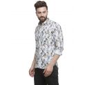 Sanskar Menswear Casual Shirt Black & Yellow Aop