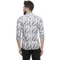 Sanskar Menswear Casual Shirt Black & Yellow Aop