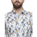 Sanskar Menswear Casual Shirt Black & Yellow Aop