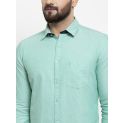 Sanskar Menswear Casual Shirt Green