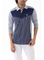 Sanskar-Menswear-Fashion Polo F\S-Blue