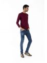 Sanskar-Menswear-Crew Neck Tee F\S-Wine