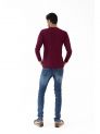 Sanskar-Menswear-Crew Neck Tee F\S-Wine