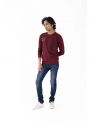 Sanskar-Menswear-Crew Neck Tee F\S-Maroon