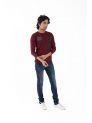 Sanskar-Menswear-Crew Neck Tee F\S-Maroon