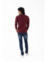 Sanskar-Menswear-Crew Neck Tee F\S-Maroon