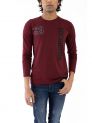 Sanskar-Menswear-Crew Neck Tee F\S-Maroon