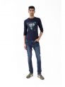 Sanskar-Menswear-Crew Neck Tee F\S-Navy