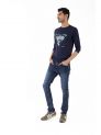 Sanskar-Menswear-Crew Neck Tee F\S-Navy