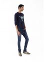 Sanskar-Menswear-Crew Neck Tee F\S-Navy