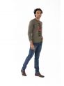 Sanskar-Menswear-Crew Neck Tee F\S-Olive