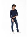 Sanskar-Menswear-Crew Neck Tee F\S-Navy