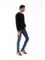 Sanskar- Menswear - Non Hooded Sweatshirt- Black 