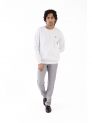 Sanskar- Menswear - Non Hooded Sweatshirt- White 
