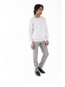 Sanskar- Menswear - Non Hooded Sweatshirt- White 