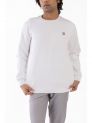 Sanskar- Menswear - Non Hooded Sweatshirt- White 