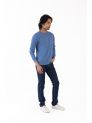 Sanskar- Menswear - Non Hooded Sweatshirt- Indigo 