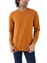 Sanskar- Menswear - Non Hooded Sweatshirt- Rust