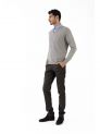 Sanskar-Menswear-Sweater F/S- Cement 