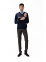 Sanskar-Menswear-Sweater F/S- Navy Blue 