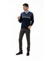 Sanskar-Menswear-Sweater F/S- Navy Blue 