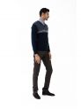Sanskar-Menswear-Sweater F/S- Navy Blue 