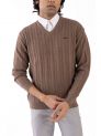 Sanskar-Menswear-Sweater F/S- Med Coffee