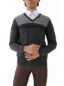 Sanskar-Menswear-Sweater F/S- Dk Grey