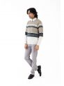 Sanskar-Menswear-Sweater F/S- Camel & White