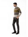 Sanskar-Menswear-Sweater F/S- Khaki Mix & Camel