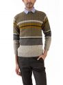 Sanskar-Menswear-Sweater F/S- Khaki Mix & Camel