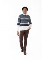 Sanskar-Menswear-Sweater F/S- White & B Mix